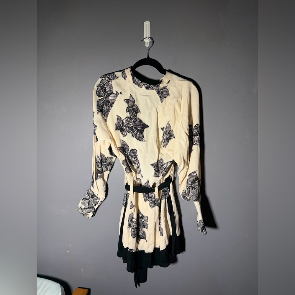 Reiss Vivyian Rose Print Mini Dress Size 6 - Picture 3 of 4